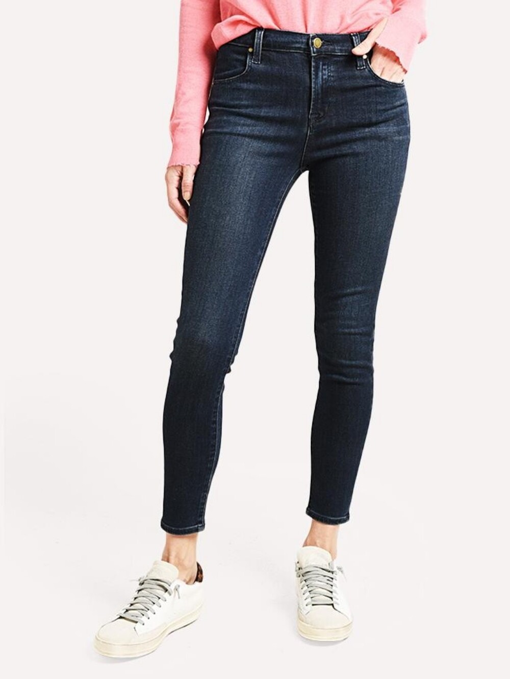 J Brand Alana Dark Indigo High-Rise Skinny Jeans